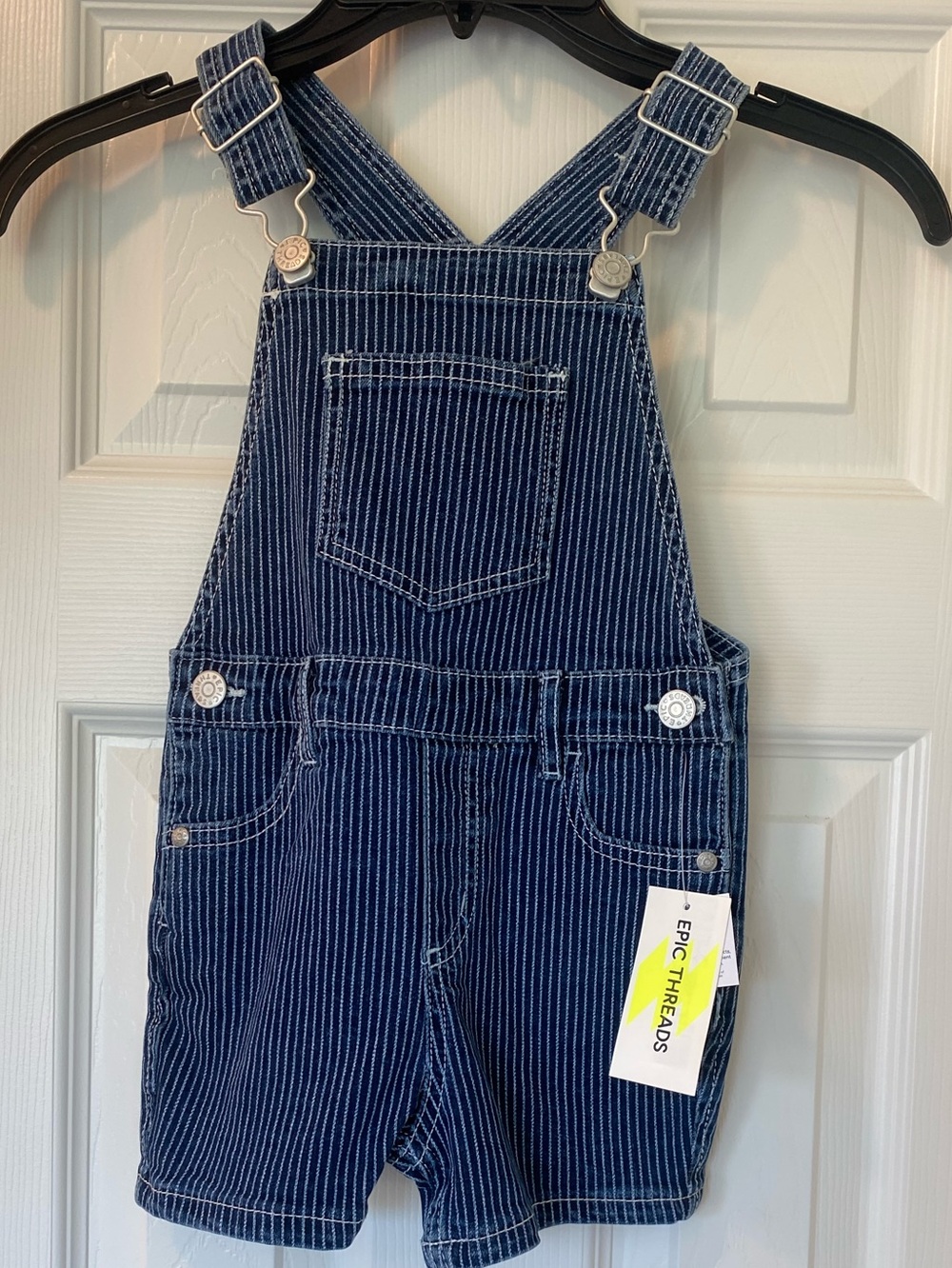 Epic Threads Navy Pinstripe Kids Overalls 4T